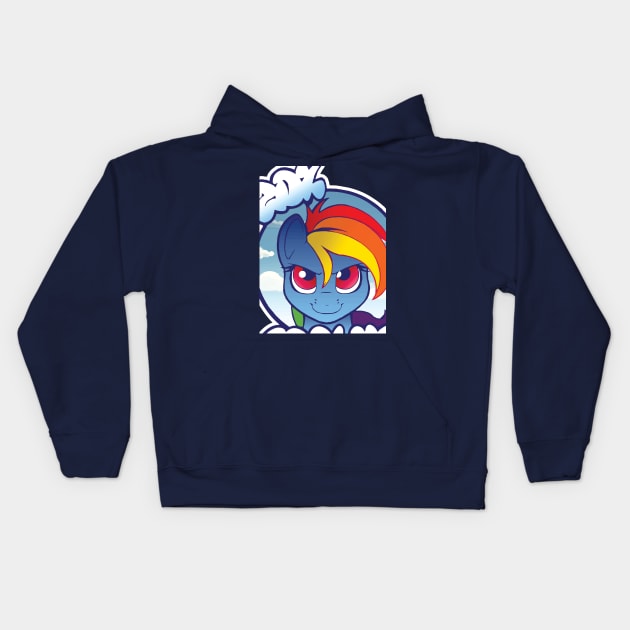 Rainbow Dash Kids Hoodie by Sweeter